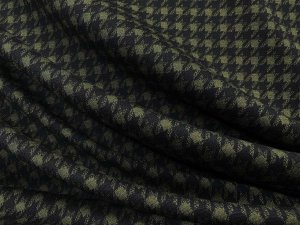 VF245-14 Alchemy Tooth - Olive & Black Houndstooth Ponte Fabric