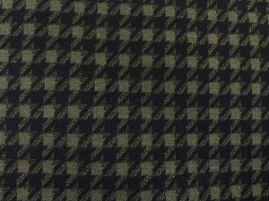 VF245-14 Alchemy Tooth - Olive & Black Houndstooth Ponte Fabric