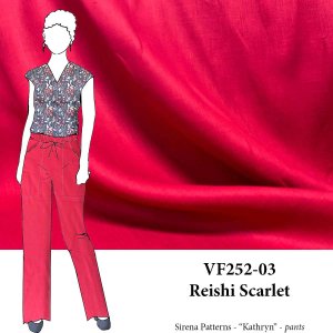 VF252-03 Reishi Scarlet - Dark Red 5oz Euro Linen Fabric