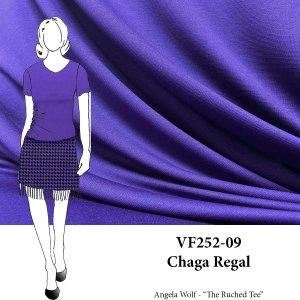 VF252-09 Chaga Regal - Purple Lightweight Supple Ponte Knit Fabric