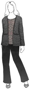 VF215-27 Pliny Luxe - Heather Grey Chunky Italian  Wool Blend Sweater Knit Fabric