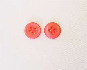 Clothing Buttons - Style A01- 8 per bag- Candy Pink 12mm