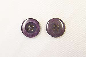 Clothing Buttons - Style A03- 8 per bag- Amethyst 15mm