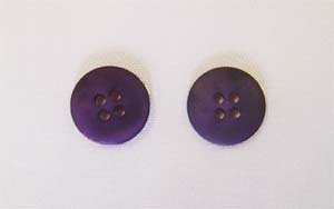 Clothing Buttons - Style A04- 8 per bag- Dark Plum 15mm