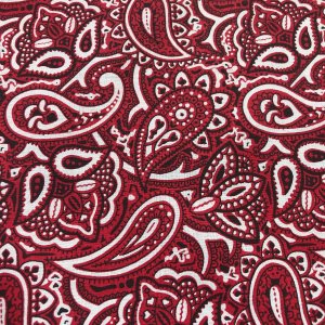 Cotton Bandana Print - Style #2 - Red