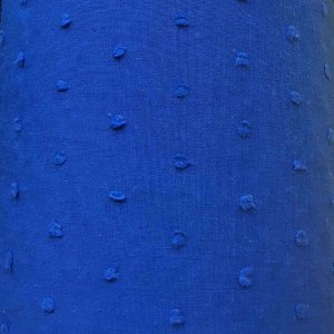 Dotted Swiss Cotton Batiste Fabric - Royal Blue