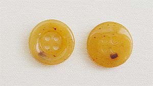 Clothing Buttons - Style F02- 8 per bag- Honey 15mm