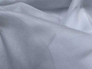Sparkle Organza Fabric - Silver