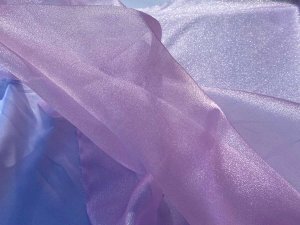 Sparkle Organza Fabric - Orchid