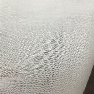 Voile - White Polyester/Cotton