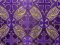 Metallic Church Brocade Fabric - 1914 Purple-Gold