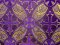 Metallic Church Brocade Fabric - 1914 Purple-Gold
