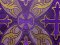 Metallic Church Brocade Fabric - 1914 Purple-Gold