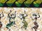 African Wax Print Cotton Fabric - Dancing Drums