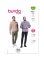 Burda 5791 - Men's Top with Stand-up Collar and Zip Sewing Pattern