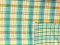 Beachcomber Reversible Cotton Gauze Fabric - Color combo 15 Green + Yellow