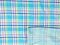 Beachcomber Reversible Cotton Gauze Fabric - Color combo 18 Aqua + White Stripe