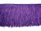 Rayon Chainette Fringe - 4", Purple