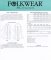 Folkwear #254 - Swing Coat pattern, yardage chart