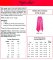 LJ Designs Fajita Skirt back view and yardage charts