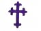 Fleury Latin Cross applique #17864 - Purple