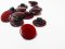 Wholesale Novelty Button - Fancy Blouse or Dress Shank Button - 15mm - Ruby Red 9/16"  -  1 Dozen (12)