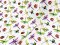Digital Cotton Lawn Print Fabric - Dragonflies and Ladybugs on White