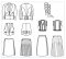 Folkwear #152 - Scottish Kilt - Jacket - Vest - Knit Sweater - Knit Socks - Pattern for Men and Women