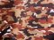 Euro Linen - Brown Camouflage - Printed Linen Fabric [ clone ]