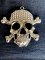 Metal Skull and Crossbones - large pendant