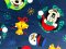 Minky Apparel Plush Fabric - Mickey Mouse + Minnie Mouse - Christmas Tossed