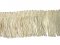 Wholesale Rayon Chainette Fringe - Ivory #26,  4 inch  -  36 yards