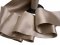 Wholesale Double Faced Satin Ribbon - 3.75" Taupe #62 - 27.5 yards