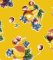 Oilcloth - Pears and Apples Yellow