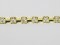 Rhinestone Banding - Cup Chain R17 - Single Row Gold/Crystal  6mm
