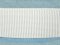 Ribbed Woven Non-Roll Elastic - White 1.5"