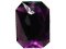 Wholesale Acrylic Jewels - Amethyst Sew-In Gemstones - Emerald Cut, 13x18mm - 144 jewels