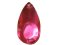 Wholesale Acrylic Jewels - Rose  Sew-In Gemstone - Tear Drop, 13x22mm - 144 jewels
