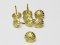 Wholesale Upholstery Nail Heads 1533 - Gilt Brass  Box of 1000