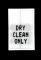 Wholesale Clothing Labels - Dry Clean Only,     1,000