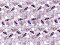 Quilting Cotton Print Fabric - Rosy Sheep - Lilac