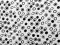 Imported Linen - Black and White Dots - Printed Linen Fabric