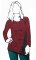 VF221-39 Mystique Garnet - Ruched Burgundy Knit Fabric by Telio