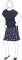 VF222-44 Physic Navy - Dark Blue French Terry Knit Fabric