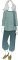 VF241-11 Saint Grid - Seafoam Honeycomb Knit Fabric