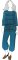 VF252-24 Maitake Blue Solid - Rayon Jersey Knit Companion Fabric