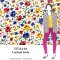 VF214-01 Cocktail Frida - Frida Kahlo Floral Cotton Lawn Fabric on White from Robert Kaufman