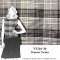VF216-30 Donner Tartan - Pewter and Black Plaid Silk Taffeta Fabric
