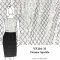 VF216-33 Donner Sparkle - White Jersey Knit Fabric with Criss-Cross 3mm Silver Sequins