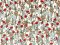 VF222-16 Tyros Garden - Red Flowers and Olive Stems on Lightweight Cotton Knit Fabric